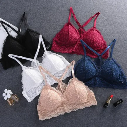 Sexy Women‘s Seamless Bra Lace Y Shape Strap Summer Wire Free Lingerie Brassiere - Image 7
