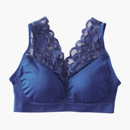 Deep V Neck Lace Bras For Women Seamless Bra Breathable Underwear Wireless Beauty Back Pad Push Up Lingerie Push Up bh Bra - Image 4