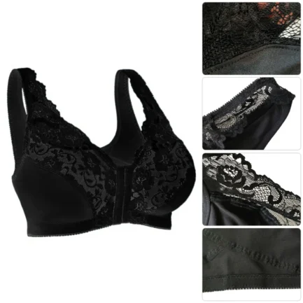 Women Front Closure Plus Size Bras Posture Corrector Lift Up Bra Wireless Bralette Gather Thin Soft Brassiere Top Vest S-6XL - Image 7
