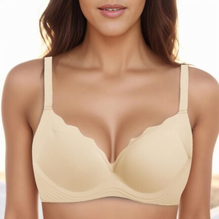 Push Up Breathable Bra Womens Seamless Feeling Soft Support Thin Underwear Large Breasts Show Small Anti Sagging Bralettes - Image 21
