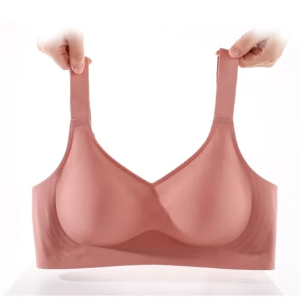 Large Size Seamless Underwear For Women With Small Breasts, No Rims, Breast Reduction, Sports Yoga Vest, Soft Support Bra - Image 11