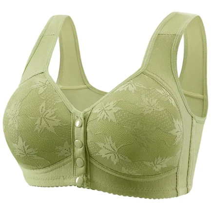 Women's Front Buckle Underwear Soft Cotton Without Steel Ring Wide Shoulder Strap Vest Women's Bra Sexy Push Up Bra for Women - Image 5