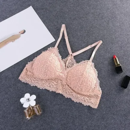 Sexy Women‘s Seamless Bra Lace Y Shape Strap Summer Wire Free Lingerie Brassiere - Image 4