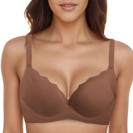 Push Up Breathable Bra Womens Seamless Feeling Soft Support Thin Underwear Large Breasts Show Small Anti Sagging Bralettes - Image 10