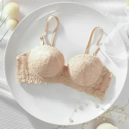 Half Cup Lace Bralette Top Women Bra Lingerie Wireless Unpadded Bras Backless Brassiere Soft Thin Underwear Bralet - Image 3
