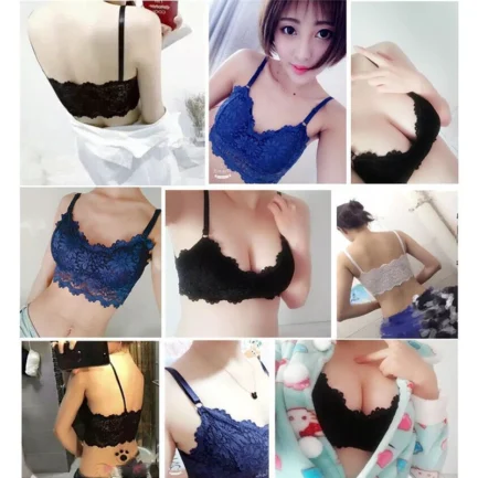 Women Sexy Vest Chest Padded Tank Tops For Women Wearing Fitness Underwear Lace bralette crop top Ladies - Image 3