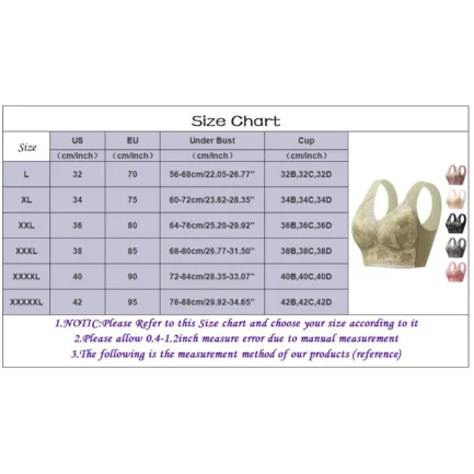 Women's Push-up Anti-Sagging Underwear With Large Breasts And Small Breasts, Seamless, No Wires, Breast-Reducing Lace Bra - Image 14
