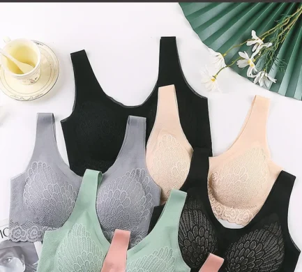 Seamless Breathable Lace Push Up Bras for Women Wire Free Sexy Bras Top Lingerie for Woman V-neck Bralette Sports Underwear - Image 20