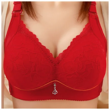 Push Up Bra Women's Lace Underwire Bras Adjusted-strap Plus Size Brasserie with Padded Bra UnderWire Push Up - Image 3