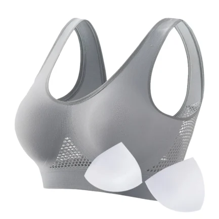 Women's Proof Running Fitness Yoga Vest Thin Padded No Wire Push Up Breathable Sports Bra Plus Size Beauty Back Brassiere - Image 11