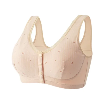 36-52 New Bras For Women Wire Free Underwear Push Up Front Closure Sexy Big Size Female's Clothing Lingerie Cotton Brassiere - Image 3