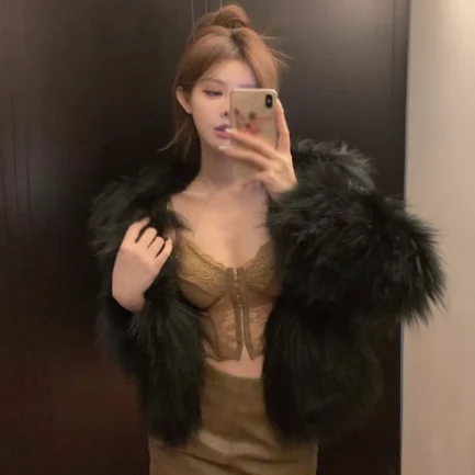 Retro Lace Bra Camisole With Chest Pad Women Hollow Out Sexy Inner Wear Wrap Chest Leisure Slim Fitting Sleeveless Vest - Image 11