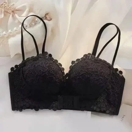 Sexy Back Without Steel Ring Underwear Female Small Breasts Gathered Big Breasts Showing Small Bra for Women Push High Lingerie