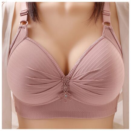 Women's Bras Sexy Large Size Underwear No Steel Ring Comfortable Cotton Lingerie Push Up Brassiere Breathable Thin Mold Cup Bra - Image 16