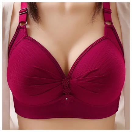 Women's Bras Sexy Large Size Underwear No Steel Ring Comfortable Cotton Lingerie Push Up Brassiere Breathable Thin Mold Cup Bra - Image 3
