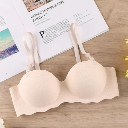 Sexy Bras Push Up Seamless Underwear for Women Solid Color Wireless Lingerie One-pieces Gather Convertible Straps Brassiere