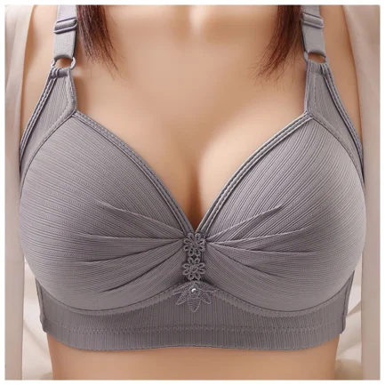 Women's Bras Sexy Large Size Underwear No Steel Ring Comfortable Cotton Lingerie Push Up Brassiere Breathable Thin Mold Cup Bra - Image 6