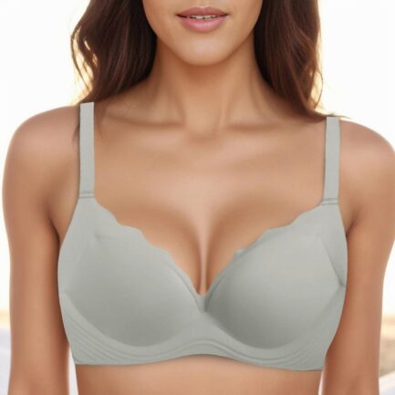 Push Up Breathable Bra Womens Seamless Feeling Soft Support Thin Underwear Large Breasts Show Small Anti Sagging Bralettes - Image 16