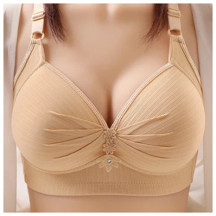 Women's Bras Sexy Large Size Underwear No Steel Ring Comfortable Cotton Lingerie Push Up Brassiere Breathable Thin Mold Cup Bra - Image 5