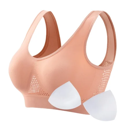 Women's Proof Running Fitness Yoga Vest Thin Padded No Wire Push Up Breathable Sports Bra Plus Size Beauty Back Brassiere - Image 8