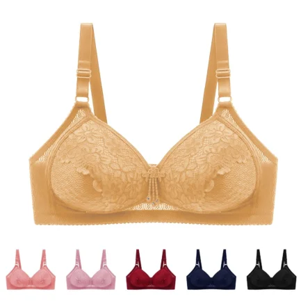 Lingerie Sexy Woman Push Up Women'S Front Side Buckle Lace Edge Without Steel Ring Movement Seamless Gathering Sujetadores Sexys - Image 2