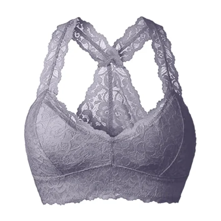 Women Lace Bra Large Size 4XL-5XL Sexy Brassiere Unlined Intimates Lingerie Crisscross Solid Color Bra Underwear Tops лифчик - Image 12