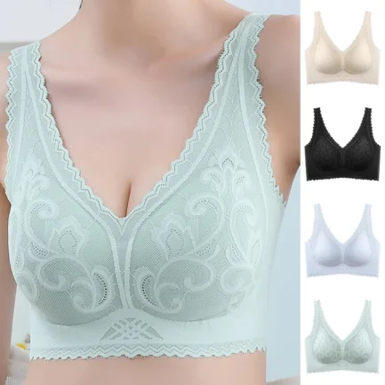 Sexy Push Up Bra Ladies Light Underwear Lace Without Steel Ring Gathered Comfortable Straps Tight Elastic Gym Sport Lingerie - Image 6