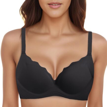Push Up Breathable Bra Womens Seamless Feeling Soft Support Thin Underwear Large Breasts Show Small Anti Sagging Bralettes - Image 9