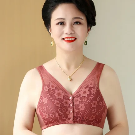 Breathable Female Non-steel Rings Tank Top Bras Sleep Bras Women's Underwear Large Size Soft Bras for Elders - Image 5