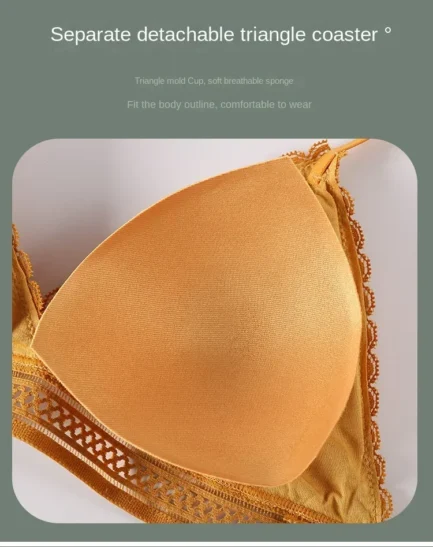 Sexy Floral Lace Bra Top For Women Push Up Female Lingerie breathable Bralette Removable Pad Thin Fashion New Wireless Bras - Image 6