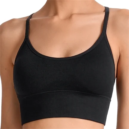 Sexy Women Sports Bra Fitness Underwear Camis Push Up Yoga Crop Top Bras Solid Athletic Vest Gym Shirt Sportswear Back Cross Top - Image 8