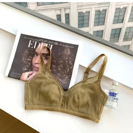Super Thin Bra Mesh Sexy Push Up Backless Bra No Steel Ring Modal Cotton Rabbit Ear Fixed Cup Plus Size Minimizer Bras for Women - Image 3