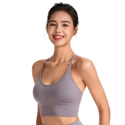 Sexy Women Sports Bra Fitness Underwear Camis Push Up Yoga Crop Top Bras Solid Athletic Vest Gym Shirt Sportswear Back Cross Top - Image 17