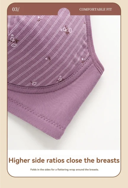 36-52 New Bras For Women Wire Free Underwear Push Up Front Closure Sexy Big Size Female's Clothing Lingerie Cotton Brassiere - Image 17