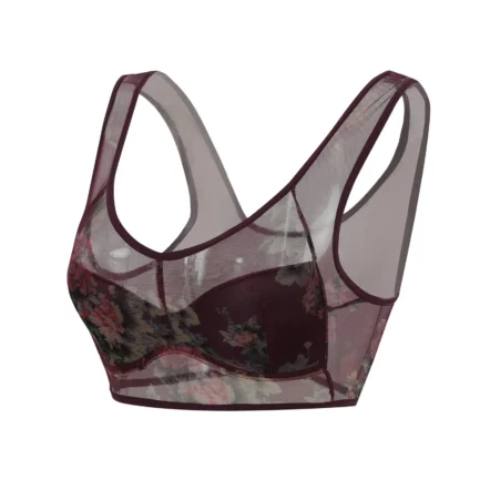 Ice Silk Lace Cooling Comfort Bra Women Push Up Seamless Lace Underwear Top Bralette Large Size Brasier No Underwire - Image 11