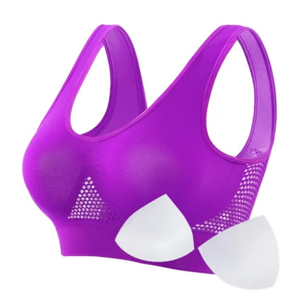 Women's Proof Running Fitness Yoga Vest Thin Padded No Wire Push Up Breathable Sports Bra Plus Size Beauty Back Brassiere - Image 14