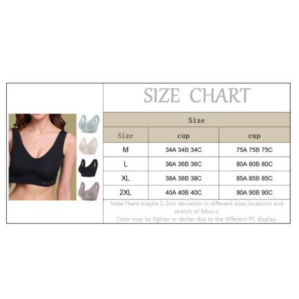 Silk Ice 2PC Seamless Women Bras Sleep Women's Vest Underwear Trackless Sports Bra Push Up Solid Color Bralette Лифчики Женские - Image 15