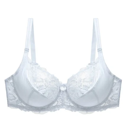 Padded Underwire Bras For Women Women Plus Size Lace Bra Soild Color Push Up Sexy Thin Breathable Bra Womens Slight Bras - Image 12