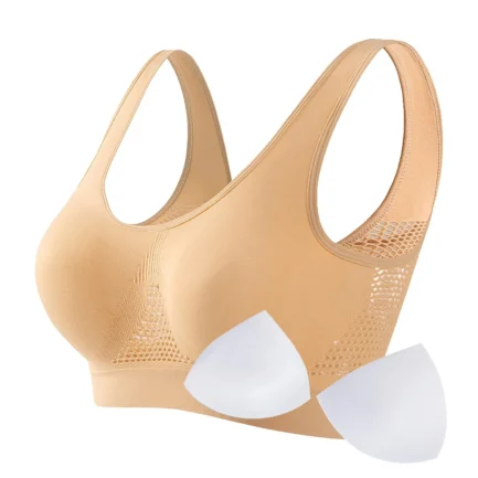 Women's Proof Running Fitness Yoga Vest Thin Padded No Wire Push Up Breathable Sports Bra Plus Size Beauty Back Brassiere - Image 16