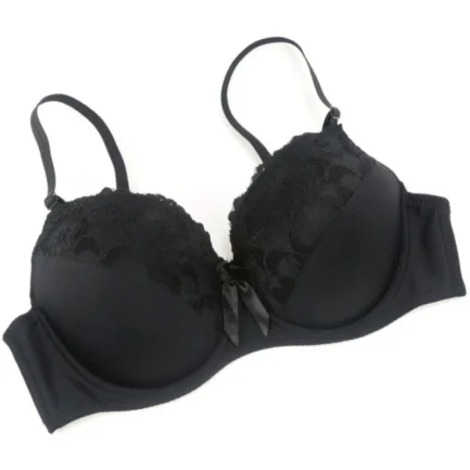 Women Bra Lace Splicing Embroidered Thin Oversized Bra Deep V Gathering Sexy Women's Underwear - Image 5