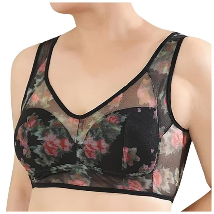 Ice Silk Lace Cooling Comfort Bra Women Push Up Seamless Lace Underwear Top Bralette Large Size Brasier No Underwire - Image 13
