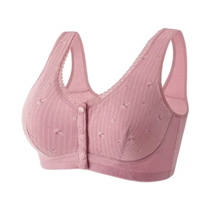 36-52 New Bras For Women Wire Free Underwear Push Up Front Closure Sexy Big Size Female's Clothing Lingerie Cotton Brassiere - Image 2