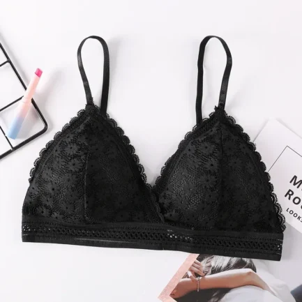 Sexy Floral Lace Bra Top For Women Push Up Female Lingerie breathable Bralette Removable Pad Thin Fashion New Wireless Bras - Image 16