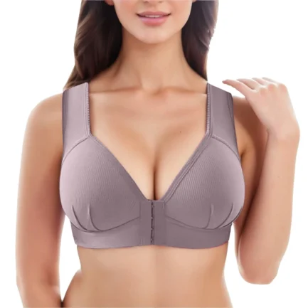 Sports Bra Women Front Closure Push Up Yoga Bra Fitness Top Athletic Running Shockproof Padded Active Wear Gym Vest Bh Sport Top - Image 9