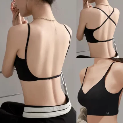 Seamless Backless Underwear for Women Invisible Deep U Bras 3 Ways Sexy Soild Push Up Breathable Brassiere Thin Bralette Tops - Image 13