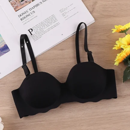 Sexy Bras Push Up Seamless Underwear for Women Solid Color Wireless Lingerie One-pieces Gather Convertible Straps Brassiere - Image 3