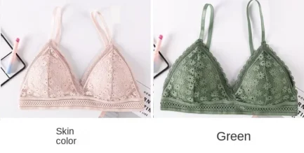Sexy Floral Lace Bra Top For Women Push Up Female Lingerie breathable Bralette Removable Pad Thin Fashion New Wireless Bras - Image 10