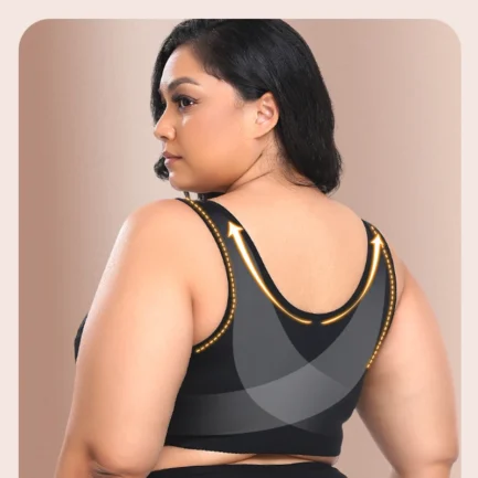 Women Front Closure Plus Size Bras Posture Corrector Lift Up Bra Wireless Bralette Gather Thin Soft Brassiere Top Vest S-6XL - Image 5
