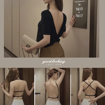 Seamless Backless Underwear for Women Invisible Deep U Bras 3 Ways Sexy Soild Push Up Breathable Brassiere Thin Bralette Tops - Image 8