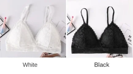 Sexy Floral Lace Bra Top For Women Push Up Female Lingerie breathable Bralette Removable Pad Thin Fashion New Wireless Bras - Image 9